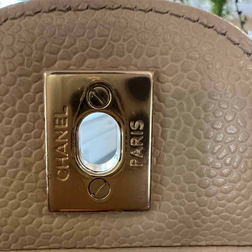 ✔️AUTHENTIC CHANEL✔️Caviar Quilted Jumbo Double Flap Beige PRISTINE CONDITION💯 - Picture 12 of 16